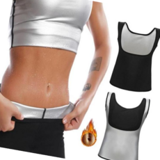 여성땀복 사우나수트 운동복 상의 바스트업 나시