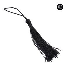 100Pcs/Lot Bookmark Tassels Fringe Brush Handmade Soft Craft Mini with Loops for DIY Crafts Jewelry, Color 02