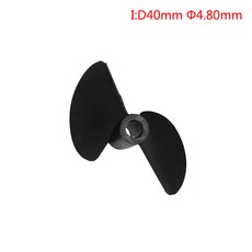 RC 보트 모델 투 블레이드 프로펠러 CW 나일론 패들 P40 샤프트 직경 옵션 27-47MM 원격 제어 보트용, 04 I