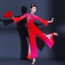 댄스복 아랑고고 상하복세트 장구 무대 의상 행사 무용 전통 단체복 공연복 빅사이즈 부채 춤 난타복