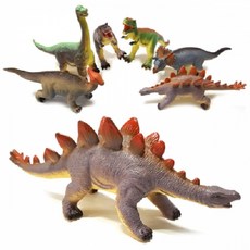 소프트공룡(소) 6P세트 공룡피규어 자연학습 모형완구, 1개