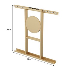 【椿嶼】壁掛臺球桿架球桿架臺球公桿架球桿放置架桌球桿架高端臺球公桿架, 金色10桿, 1個