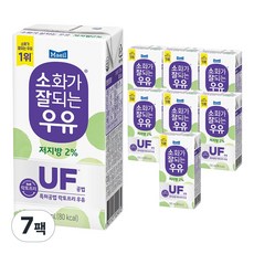 매일유업 소화가 잘되는 우유 저지방, 190ml, 7개