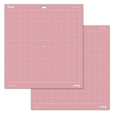 Cricut FabricGrip 접착 커팅 매트 30.5cm x 30.5cm(12인치 12인치) 고밀도 패브릭 공예 Explore/Maker에 사용 (2개) 119138, 매트 2개