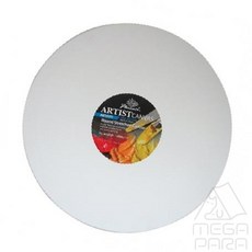 메가파라 아티스트 캔버스 면천 30x30 원형 젯소캔버스