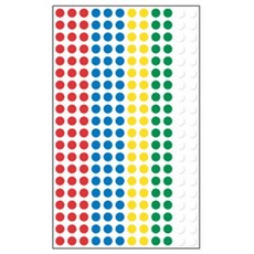 원형스티커 분류라벨 지름5mm 7매입 혼합 303-1phi9+4gtj
