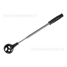 高爾夫撿球器 2M便攜式伸縮撿球杆 不鏽鋼材質, 黑色, 1個