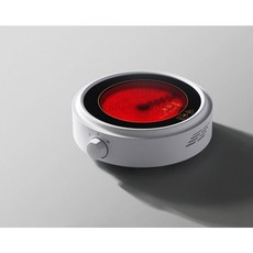 【阿瑟3C】台灣公司附發票 電陶爐 電陶爐 燒水煮茶爐 電子爐 家用電磁爐 小型電陶爐 靜音 燒水爐 不挑鍋, 黑晶體轉鈕電陶爐(白色不含茶壺)110V