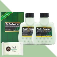 멘넨 스킨브레이서 스킨 컨디셔닝 밀크 180ml 2개(+휴대용 물티슈 1개), 2개