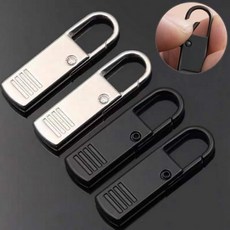 셀프 클립 지퍼고리 10p, 블랙, 1개