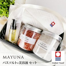 바위 소금 목욕 소금 페이스 타올 선물 세트 2종 선물 이마바리 타월 선물, 1