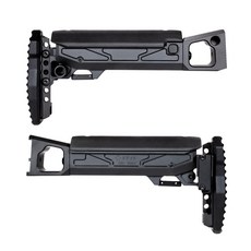 SAMOON沙漠龍 5KU 折疊式貼腮伸縮槍托 GHK AK V2 GBBR適用, 1套, 摺疊托