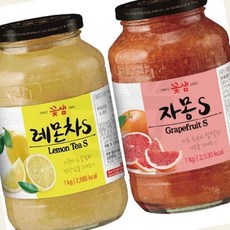 NP디자인 레몬차 1kg 자몽차 1kg 꽃샘레몬차, 1