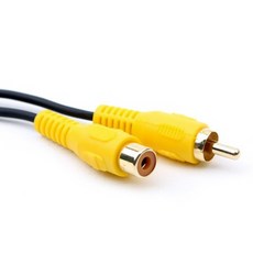 Coms RCA 케이블(1선 연장/일반) 3M/AV0333/M-F 타입 케이블-연장케이블, AV0333, 1개