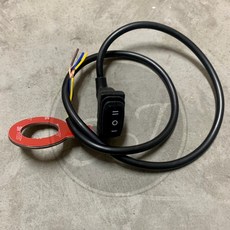 CJ 方型防水轉把開關三檔 3點開關 耐用型電路控制, 1個, 三檔 黑 Black