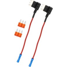 모토포르티 1세트 범용 2개 차량 퓨즈 탭 회로 추가 어댑터 12V 7.5A 마이크로3 ATL 블레이드 타입 내구성 긴 수명