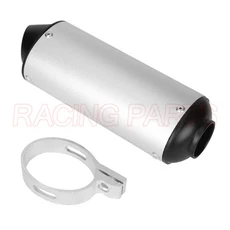 28MM 32MM 38MM 오토바이 배기 머플러 탈출 모토 테일 파이프 110 125 150CC 먼지 핏 자전거 ATV KAWASAKI, 07 32mm silver, 1개