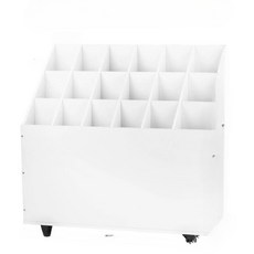스튜디오 배경지 보관함 이동식 촬영 수납함 18칸 화이트 18칸 76 36.5 76.5cm 76x36.5cm, 접이식 수납 공구 카트 80x45x70cm