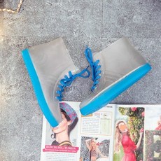 DFMEI 雨靴女時尚透明可愛成人短筒雨鞋防水鞋膠鞋套鞋時尚款外穿秋