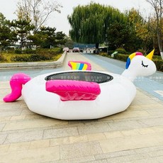 에어시소 바이킹 놀이터 기구, 3m 유니콘 트램폴린
