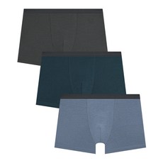 수아팜 남아용 베이직 쿨 드로즈 3매 세트 (10대 아동 속옷 주니어 초등 학생 청소년 사각 팬티 KC인증)