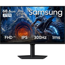 삼성전자 오디세이 G4 Fast IPS FHD 300hz 게이밍 모니터 FPS 피벗 평면 고주사율, 27인치 오디세이 G4, 68.4cm