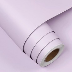 FunStick다크블루벽지벗겨서붙이는방수로열블루콘택트페이퍼캐비닛조리대주방캐비닛접촉용지비닐랩자체접착벽지욕실벽용40.1cmx200.2cm15.8x79.75인치121317, Light Purple