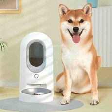 智能餵食器 APP遠端控制 WiFi 乖乖餵食器 2.6L寵物自動餵食器 貓狗通用, 乖乖餵食器-雪絨白, 1個