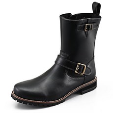 데이턴Daytona 바이크 부츠 라이딩 부츠 엔지니어 부츠 천연 가죽 소가죽 시프트 패드 내장 사이드 지퍼 HBS004 블랙 27.0cm/남성용 96983