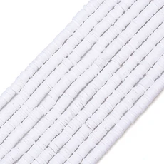 350pcs 6mm 플랫 라운드 폴리머 클레이 비즈 보석에 대 한 느슨한 스페이서 비즈 DIY 바느질 팔찌 목걸이, 02 350pcs, 38 H8728-26