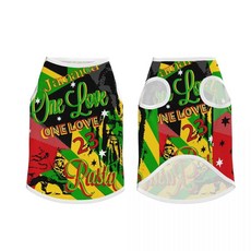 하일레 셀라시에 에티오피아 자라스타파리 애완 동물 조끼 대형 재킷 통기성 의류 의상, 색상: 11. 2 / 크기: E. XL