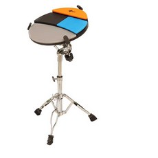 드럼 패드 전자 포켓 페달 무릎 드럼통 악기 연습 롤, 1개, 12인치 멀티펑션 무음패드