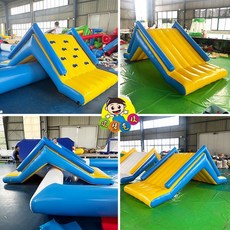 대형 워터 슬라이드 에어바운스 미끄럼틀 야외 클라이밍 행사, 4.5-2-1.9m 슬라이드, 1개