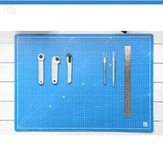 롱스팜 윈스타 A2 컬러컷팅판 스카이블루 데스크매트