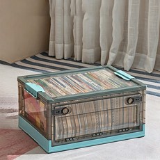 SoBuy 가정용 다용도 대용량 폴딩박스, 1개, 블루