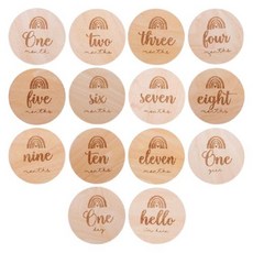 디데이달력 원목디데이달력 사진 촬영용 이정표 번호 월별 기념 카드 소품 액세서리 성장 기념일, 1개