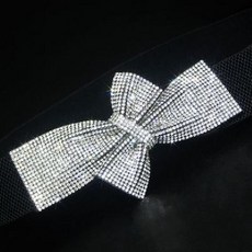 공연 리본 무대 소품 벨트 장식 스팽글 큐빅 라틴 밴딩 방송 스포츠, B. 블랙 색