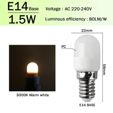 G9 LED 옥수수 전구 E14 AC 220V 240V 2W 3W 4W 슈퍼 밝은 빛 비 스트로브 따뜻한 흰색 빛은 20W 30W 할로, 09 E14 1.5W 3000K, 01 15pcs