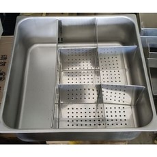 不銹鋼料理盆 分隔設計 廚房備料盆 約48公分, 1個