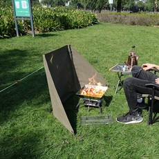 캠핑 여행 낚시 피크닉 방염 취사 바베큐 버너 화로대 캠프파이어 야외 바람막이 차박 악세사리 소품 용품, 단품