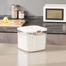臺灣出貨米桶防蟲防潮密封家用糧桶裝米缸食品級大米收納盒麵粉儲存罐廚房神器, 透明大號20斤裝, 1個