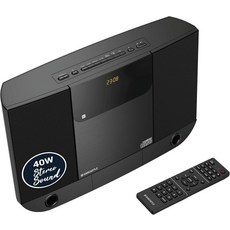 블루투스가 장착된 컴팩트 홈 스테레오 시스템 가정용 벽걸이형 CD 플레이어 FM 라디오 무선 리모컨 스피커 2.0 라우드 사운드 AUX 20 프리셋 오크캐슬 HIFI100 호환