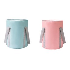 롤링 지압효과 가정용 접이식 족욕기 족욕통 발건강 발욕조 족탕, 1개, 블루