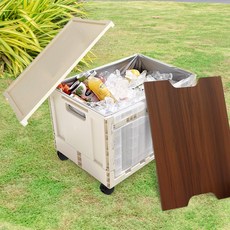 국산 대용량 양문 도어 오픈형 캠핑 폴딩 박스 63L, 08. 캠핑용 폴딩박스 용 바퀴 4P