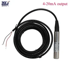 잠수정 타입 액체 레벨 센서 4-20mA 0-5V RS485 출력 1m 수위 송신기, 03 4-20mA output, 07 0-2m with 5m cable