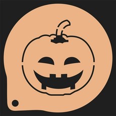 베이킹몰드 라떼아트 슈가파우더 3개 장식 세트 도안 할로윈, 청록색 31호 3인치