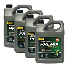 에이원 프리믹스 부동액 희석완제품 녹색 3리터, 3L, 4개