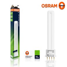 오스람 형광등 FPL11W 백색 840 OSRAM DULUX S/E 11W, 1개