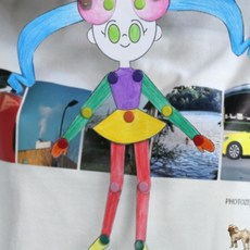 꿀이맘 종이 관절인형 핀 컬러 종이인형만들기