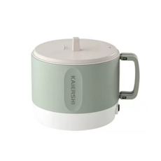 오스틱니 2026 NEW 초특가 여행용 휴대식 접이식 냄비 라면 끓이기 1인용 기숙사용 미니 다기능 전기 냄비 1-2인용, 녹색